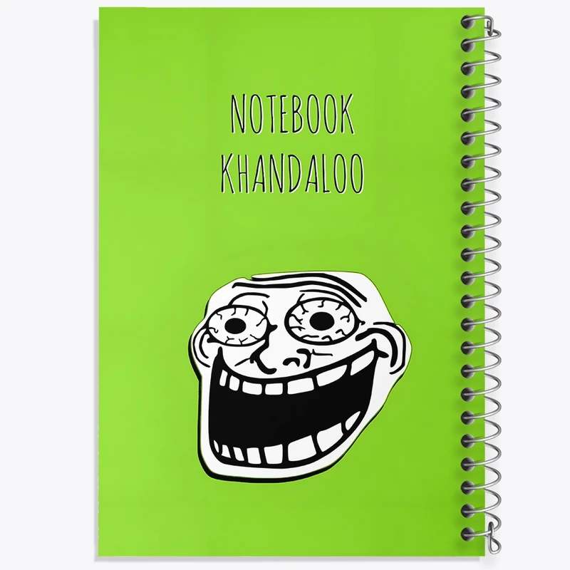 دفتر شطرنجی 50 برگ خندالو طرح میم چهره ترول کد N7743