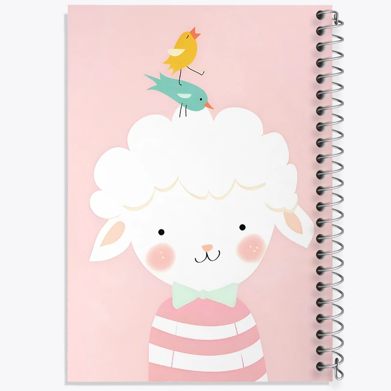 دفتر طراحی 50 برگ خندالو طرح گوسفند کیوت کد N5059