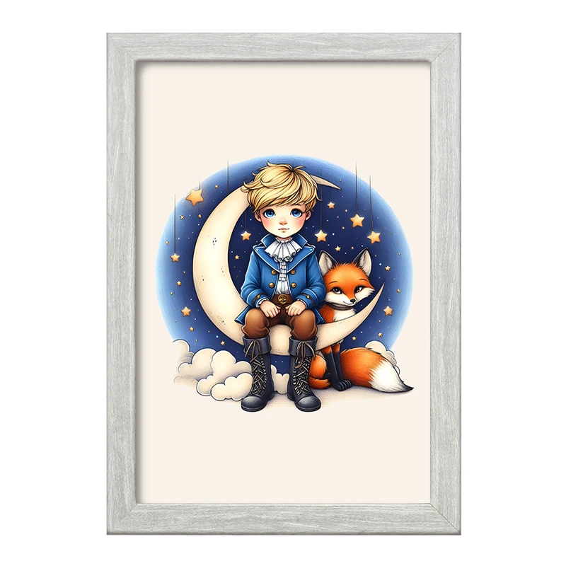 تابلو خندالو طرح شازده کوچولو (The Little Prince) کد F6136