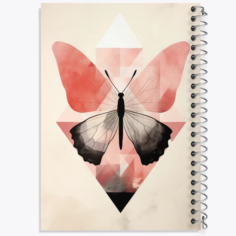 دفتر طراحی 50 برگ خندالو طرح پروانه کد F2639