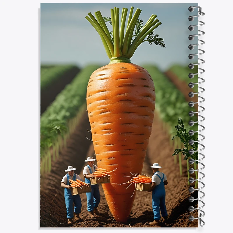 دفتر نقاشی 50 برگ خندالو طرح مزرعه هویج کد F12601