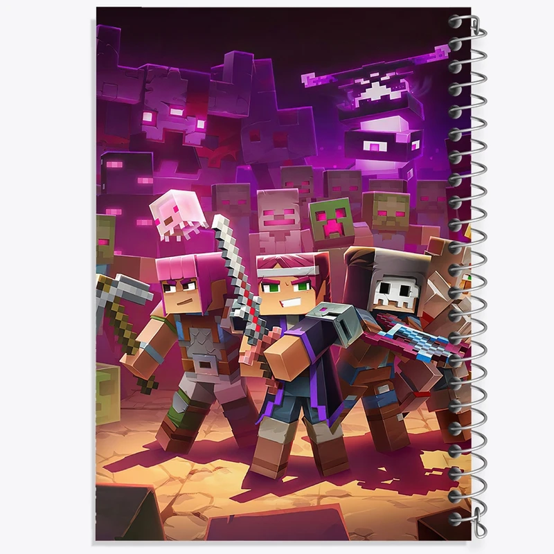 دفتر طراحی 50 برگ خندالو طرح بازی ماینکرافت Minecraft  کد 23249