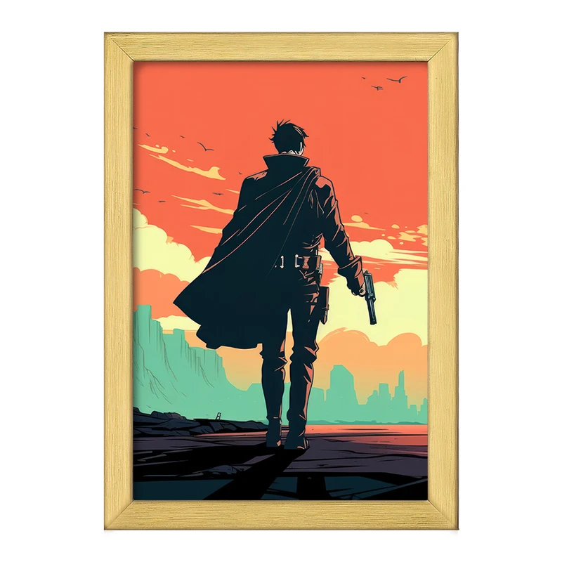 تابلو خندالو طرح کابوی (Cowboy) کد F2672