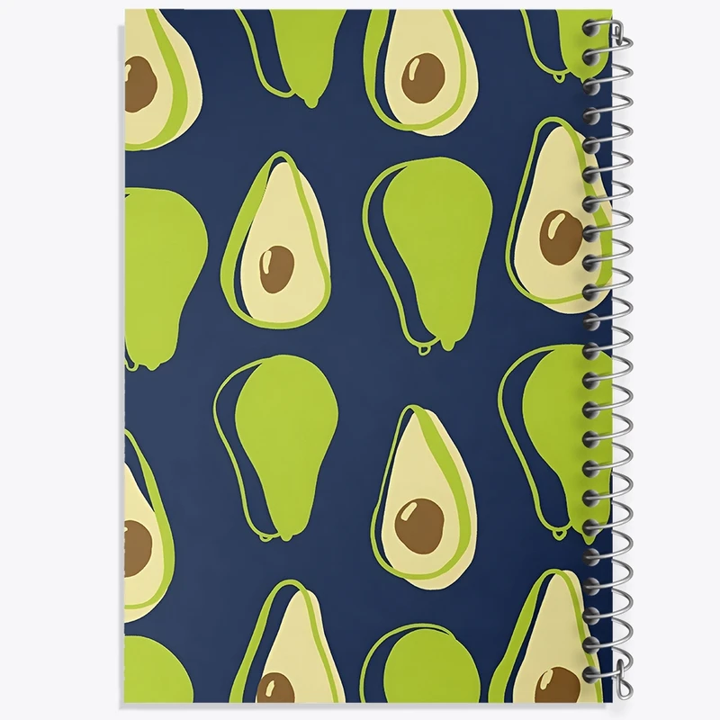 دفتر ژورنال نویسی 50 برگ خندالو مدل نقطه ای طرح پترن آووکادو کد N9142