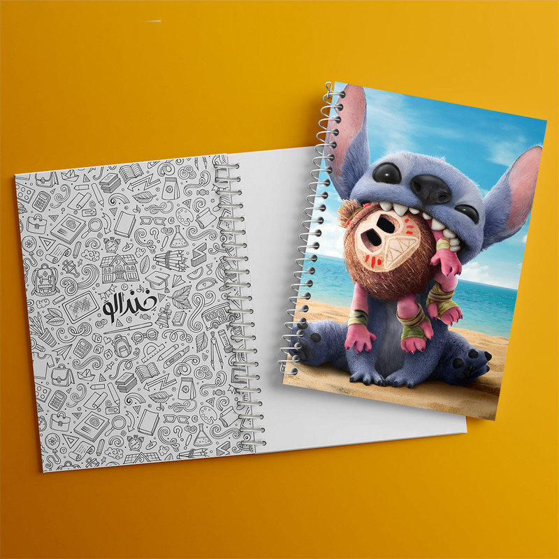 دفتر مشق 100 برگ خندالو طرح استیچ (Stitch) کد N7261