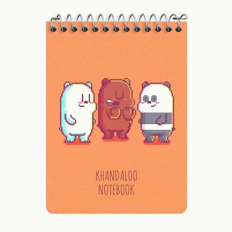 دفتر یادداشت 50 برگ خندالو طرح سه خرس کله پوک کد N8671