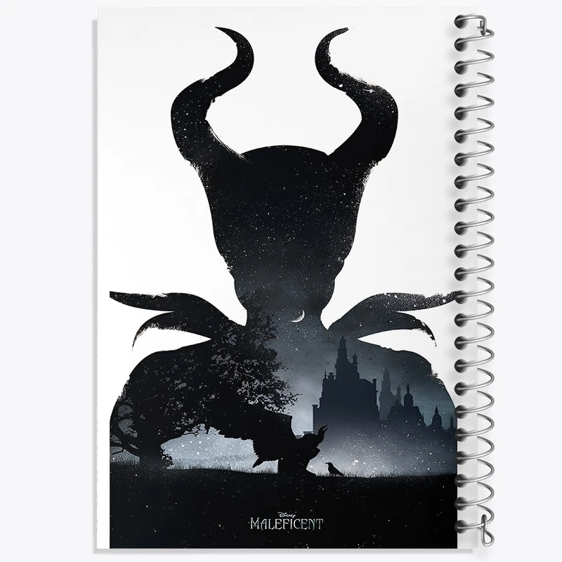 دفتر شطرنجی 50 برگ خندالو طرح مالیفیسنت (Maleficent) کد N8563