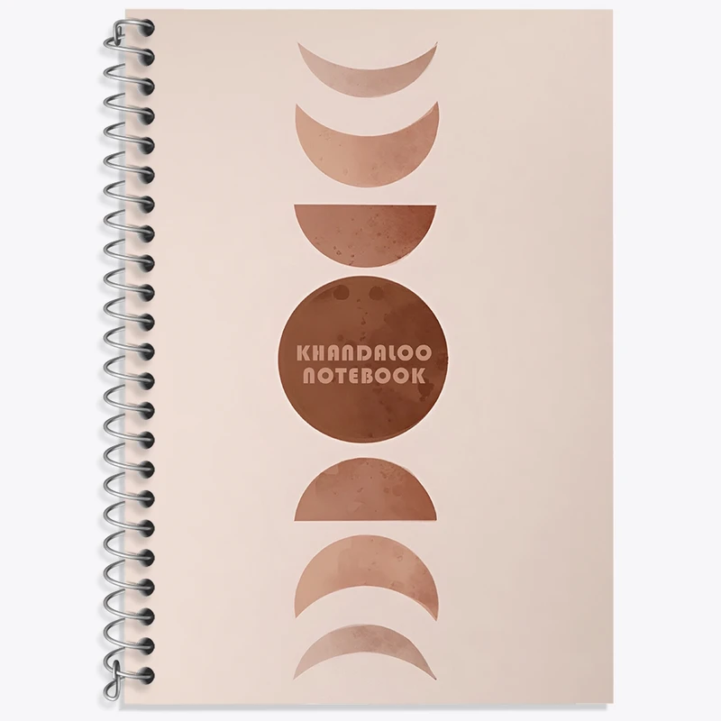 دفتر زبان 50 برگ خندالو مدل سه خط طرح تکامل ماه کد N8646