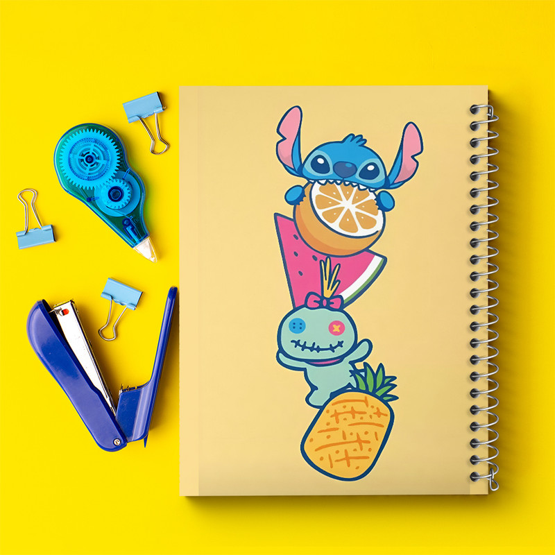 دفتر مشق 50 برگ خندالو طرح استیچ کد N6938