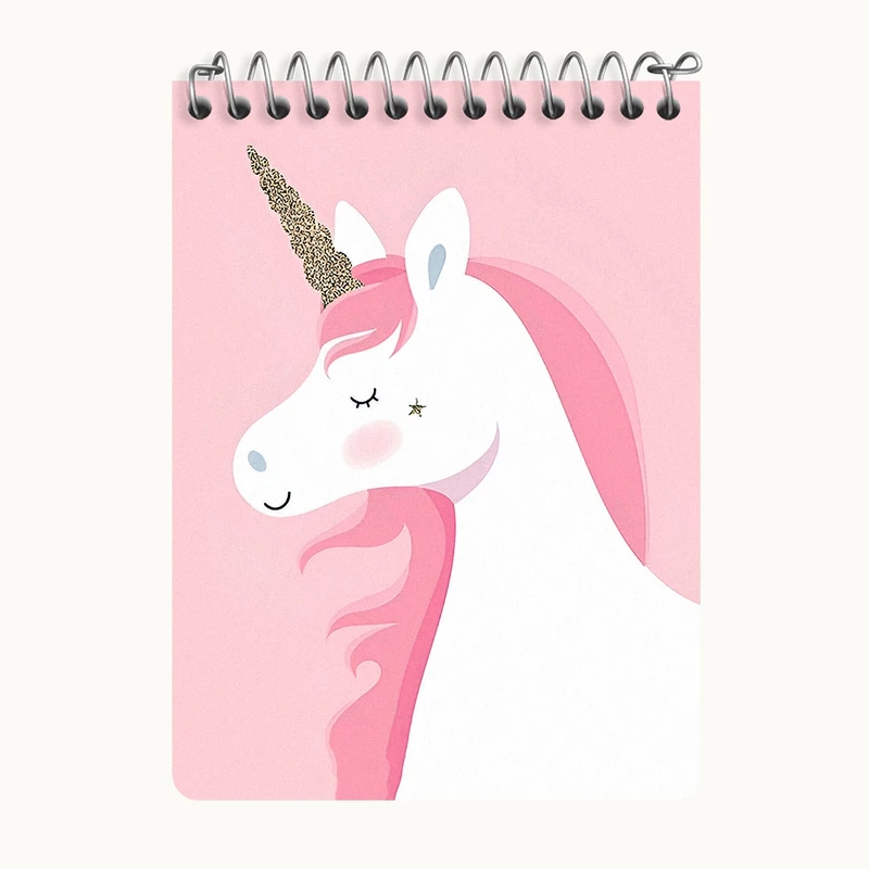 دفتر یادداشت 50 برگ خندالو طرح اسب تک شاخ کد N3194