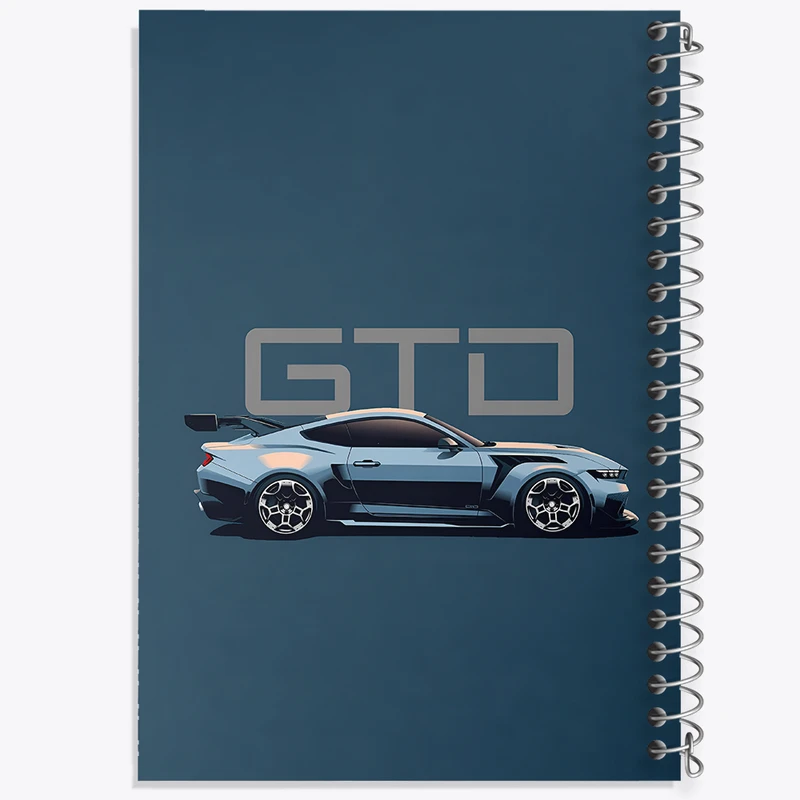 دفتر نقاشی 50 برگ خندالو طرح ماشین اسپرت (Ford Mustang GTD) کد N7533