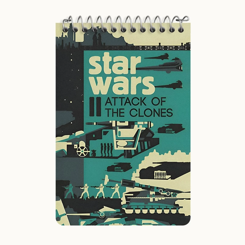 دفتر یادداشت 50 برگ خندالو طرح جنگ ستارگان (Star Wars) کد F10499