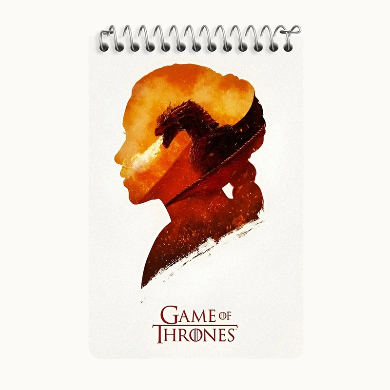 دفتر یادداشت 50 برگ خندالو طرح بازی تاج و تخت (Game Of Thrones) کد F10148