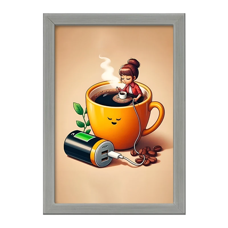 تابلو خندالو طرح قهوه (COFFEE) کد F11806