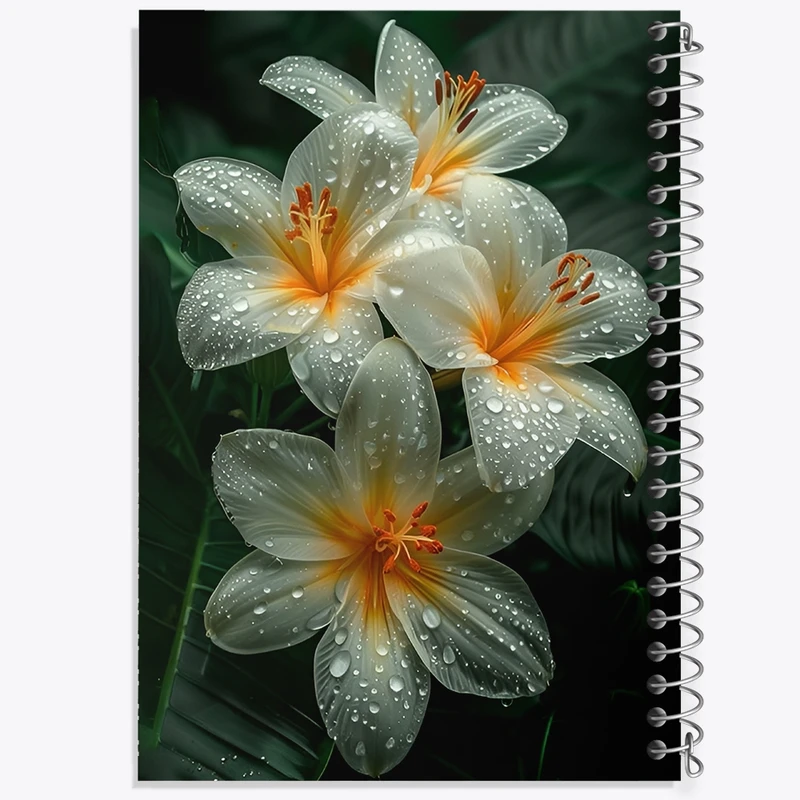 دفتر شطرنجی 50 برگ خندالو طرح گل کد F12578