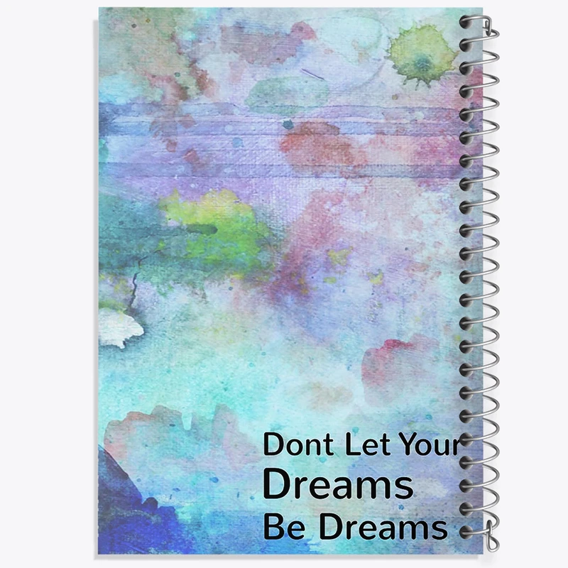 دفتر مشق 100 برگ خندالو طرح Don’t Let Your Dreams Be Dreams کد F11540