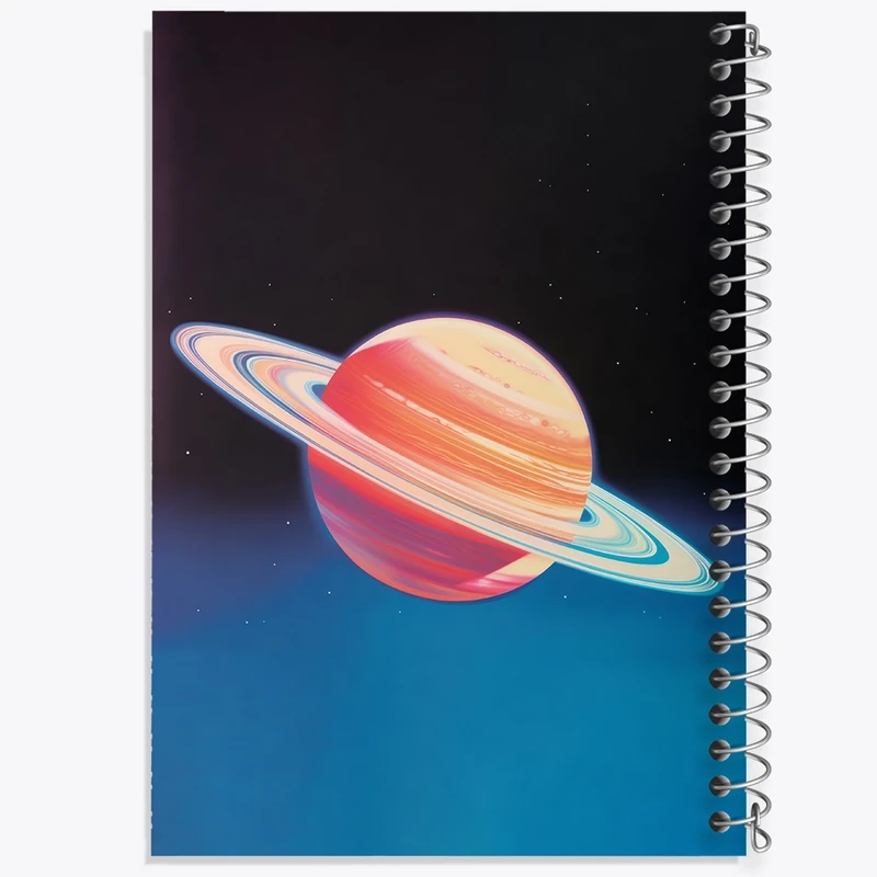 دفتر ژورنال نویسی 50 برگ خندالو مدل نقطه ای طرح زحل کد F3043