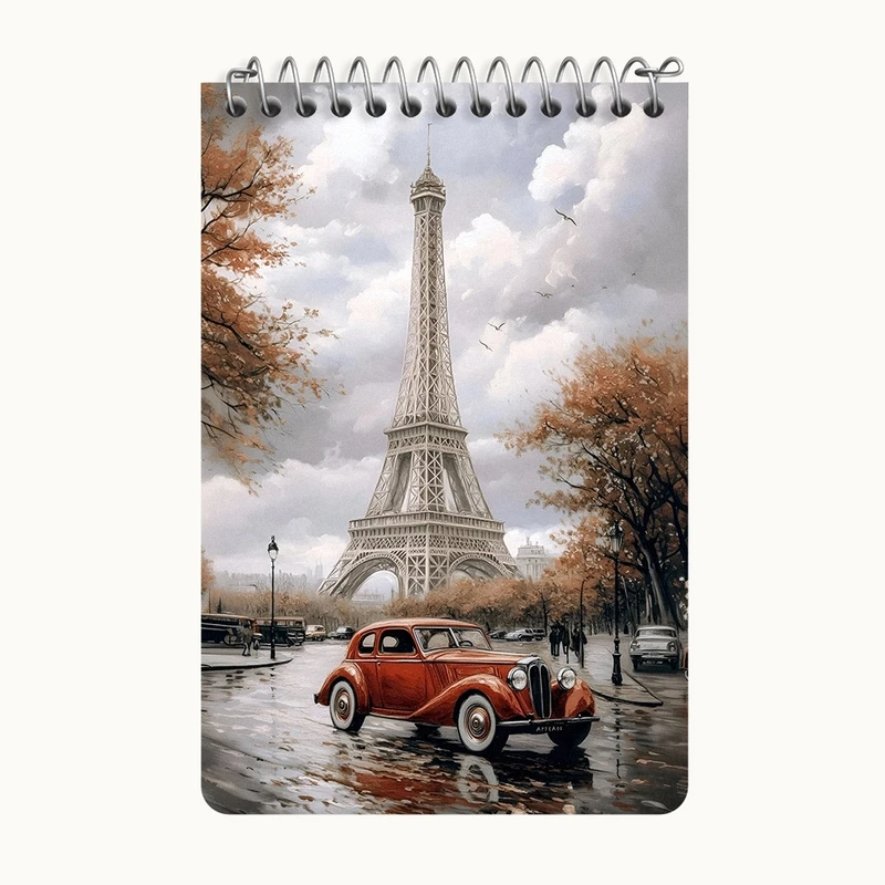 دفتر یادداشت 50 برگ خندالو طرح برج ایفل کد F6093