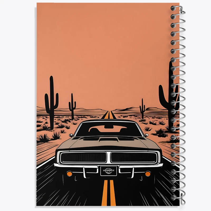 دفتر مشق 50 برگ خندالو طرح ماشین کلاسیک کد F10639