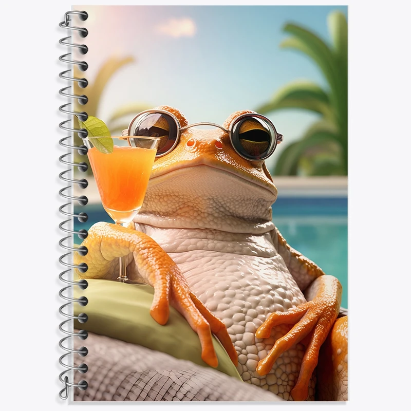 دفتر لغت 50 برگ خندالو طرح قورباغه کد F10065