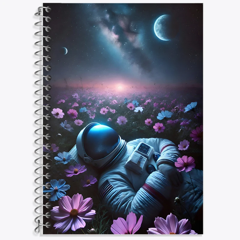 دفتر نت موسیقی 50 برگ خندالو طرح فضانورد کد F9965