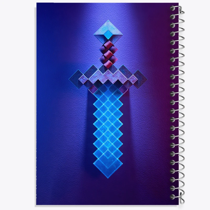 دفتر مشق 50 برگ خندالو طرح ماینکرافت (Minecraft) کد F14087