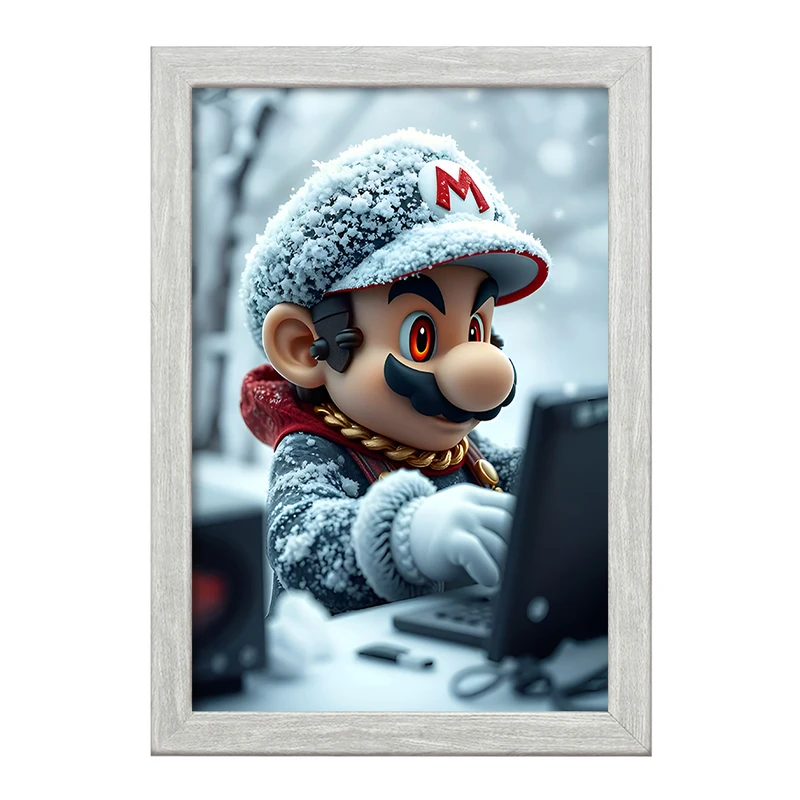 تابلو خندالو طرح سوپر ماریو (Super Mario) کد F12024