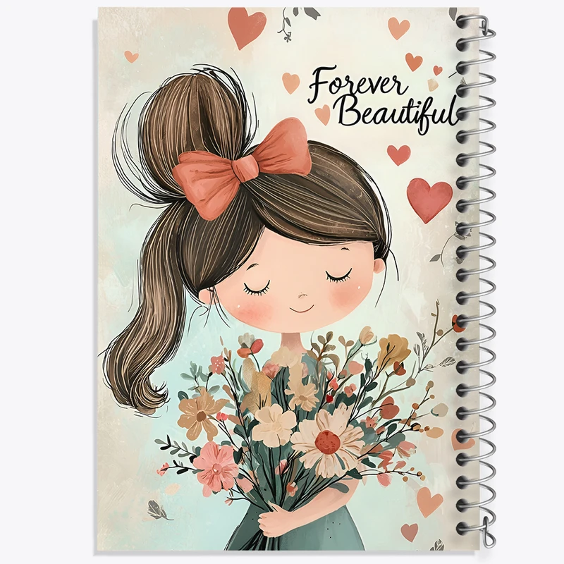 دفتر نقاشی 50 برگ خندالو طرح دخترانه فانتزی کد N7355