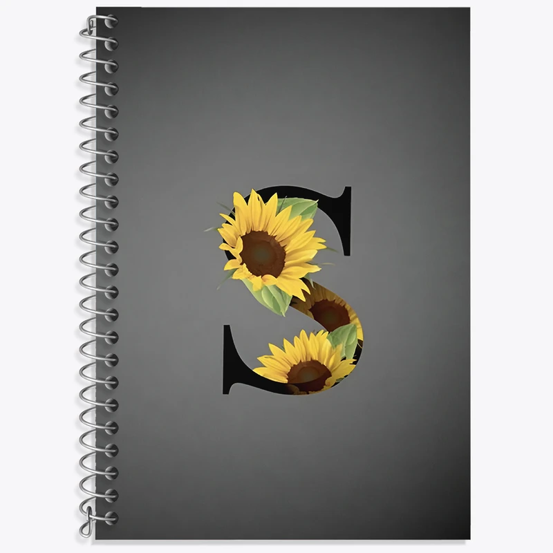 دفتر زبان دوخط 50 برگ خندالو طرح حرف S کد F4323