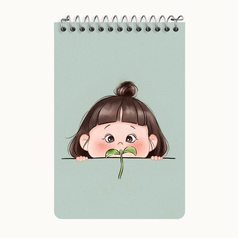 دفتر یادداشت 50 برگ خندالو طرح دخترانه کد F9737