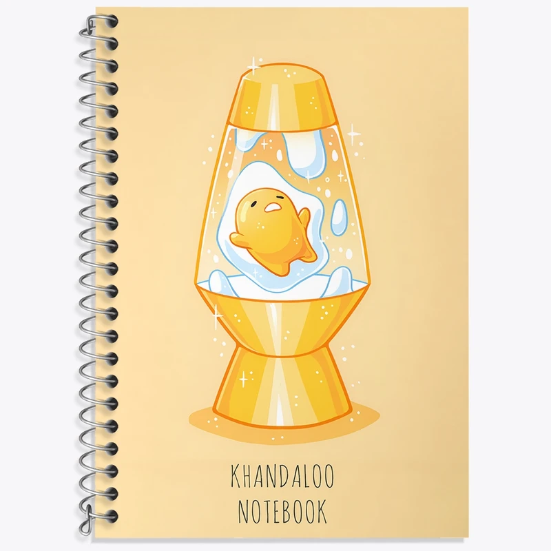 دفتر لغت 50 برگ خندالو طرح گودتاما (Gudetama) کد N8836