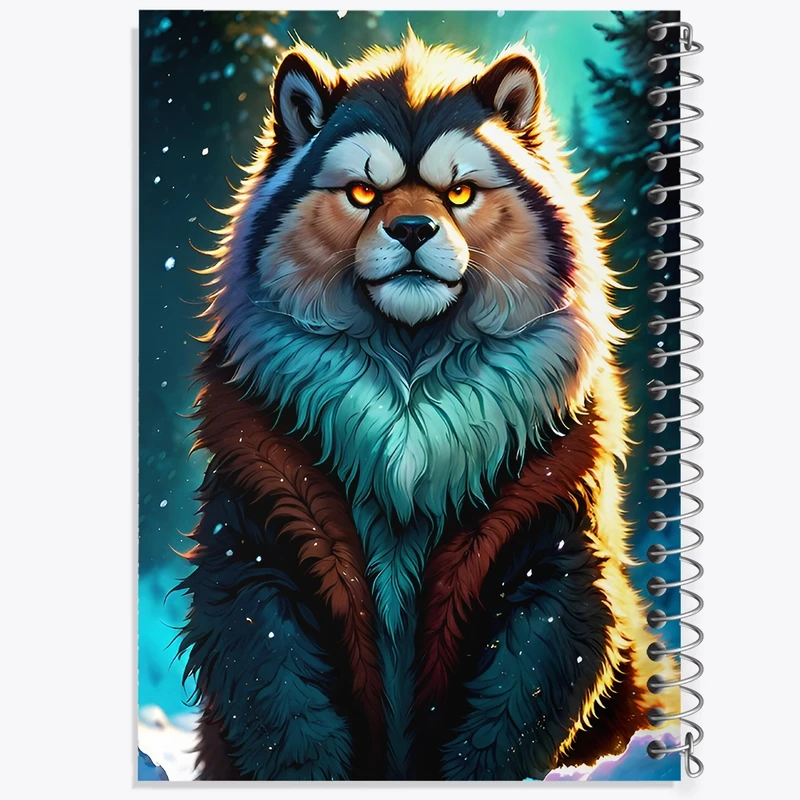 دفتر شطرنجی 50 برگ خندالو طرح گرگ کد F8585