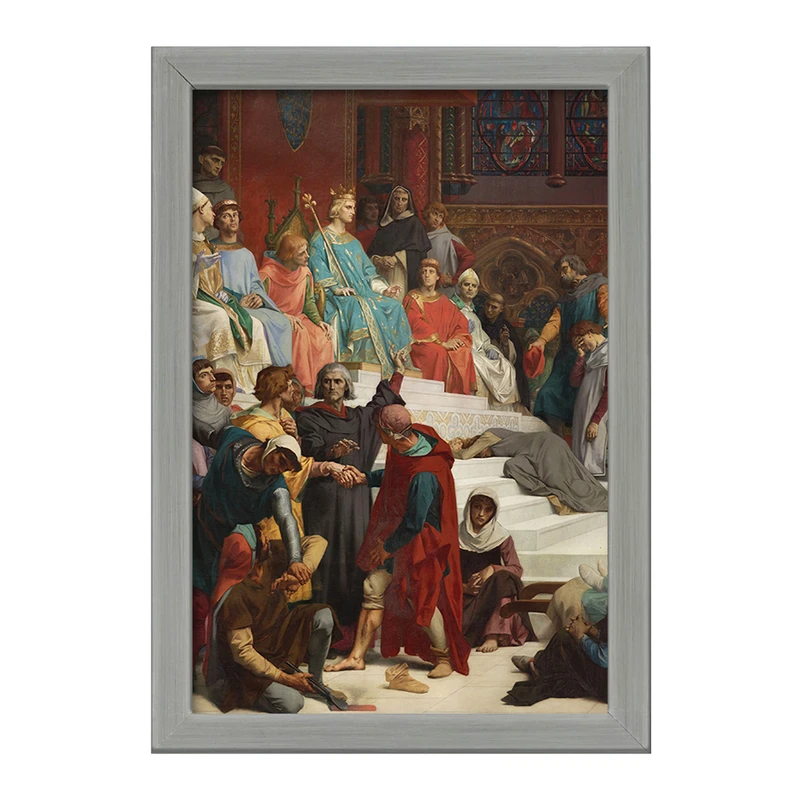 تابلو خندالو طرح نقاشی سنت لوئیس اجرای عدالت اثر الکساندر کابانل کد F12170