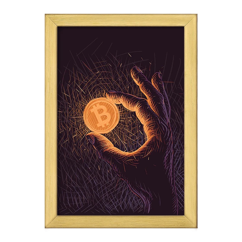 تابلو خندالو طرح بیت کوین (Bitcoin) کد F2493