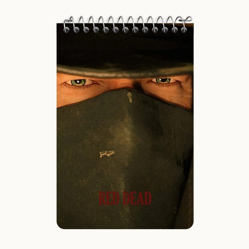 دفتر یادداشت 50 برگ خندالو طرح رد دد (Red Dead) کد F13606