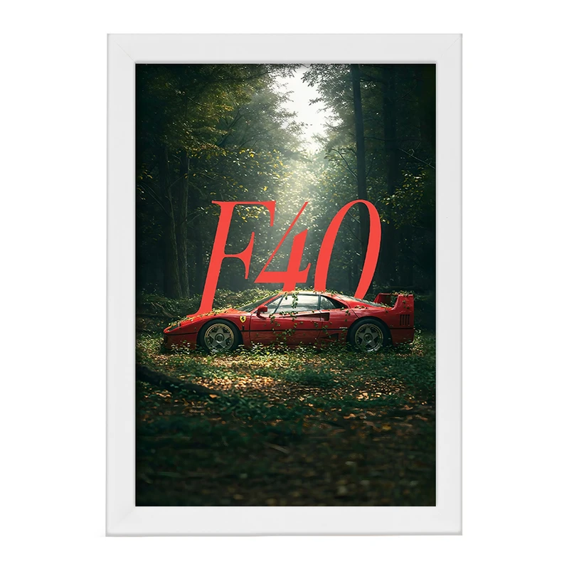 تابلو خندالو طرح ماشین فراری (Ferrari) کد F12909