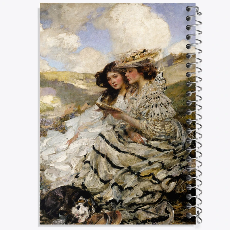 دفتر نقاشی 50 برگ خندالو طرح نقاشی در تپه های شنی اثر جیمز جبوسا شانون کد F12484