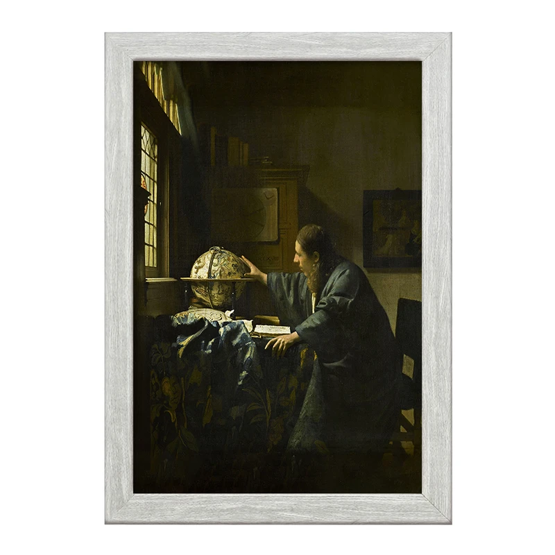 تابلو خندالو طرح نقاشی ستاره شناس اثر یوهانس فرمیر کد F12428