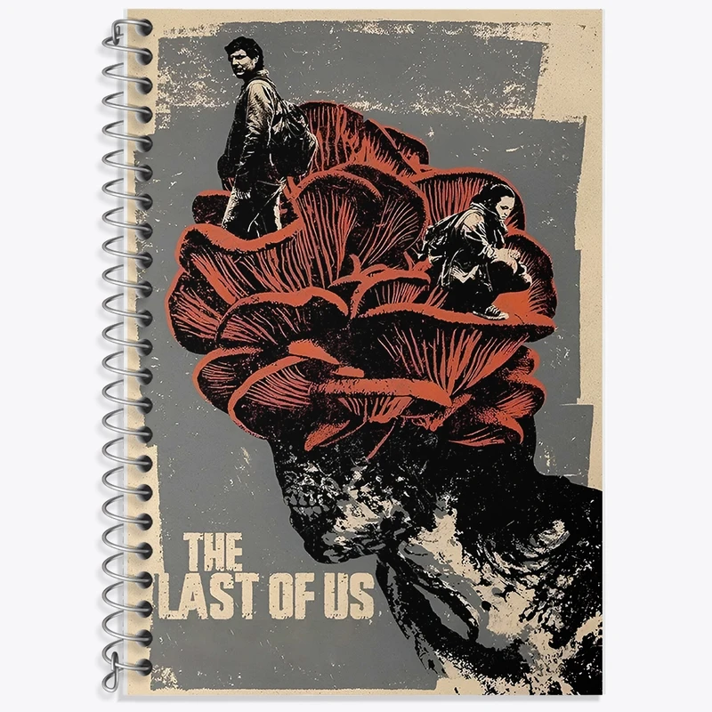 دفتر زبان 50 برگ خندالو مدل سه خط طرح لست آف آس (The Last Of Us) کد F14198