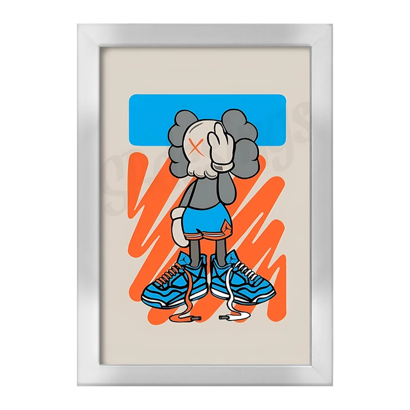 تابلو خندالو طرح  کاوز (Kaws) کد F11035