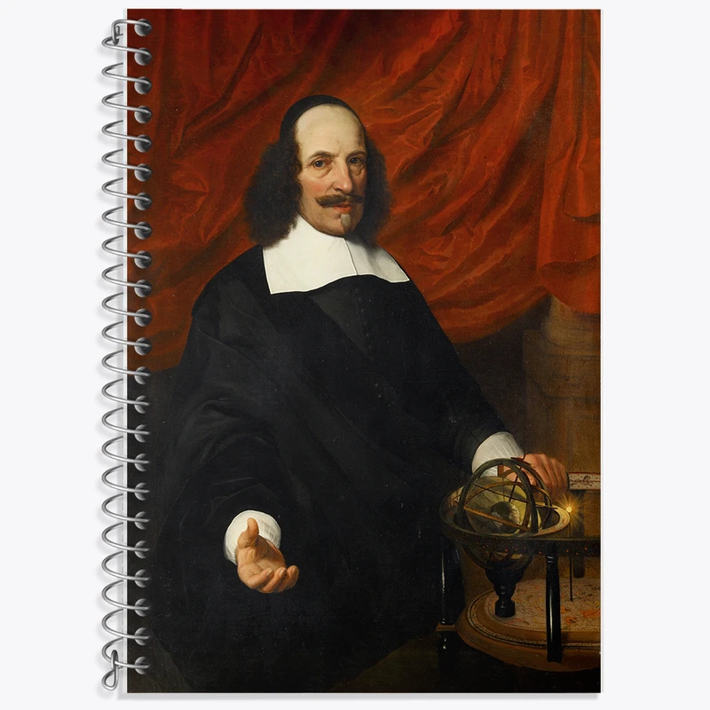 دفتر زبان 50 برگ خندالو مدل دو خط طرح نقاشی جوآن ویلمز اثر جان ون روسوم کد F12254