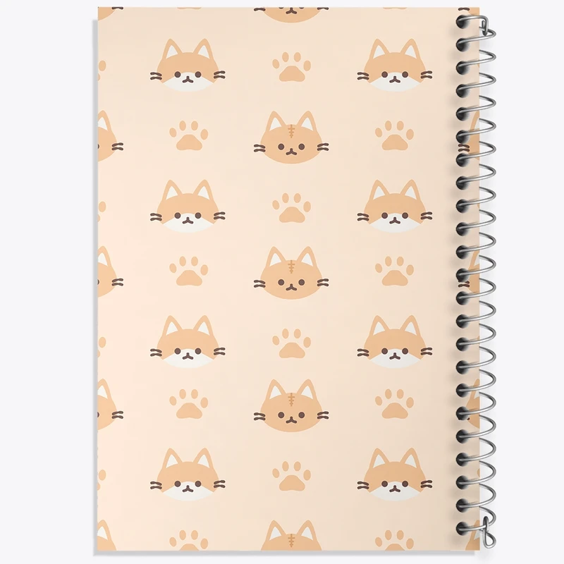 دفتر طراحی 50 برگ خندالو طرح گربه کد N428