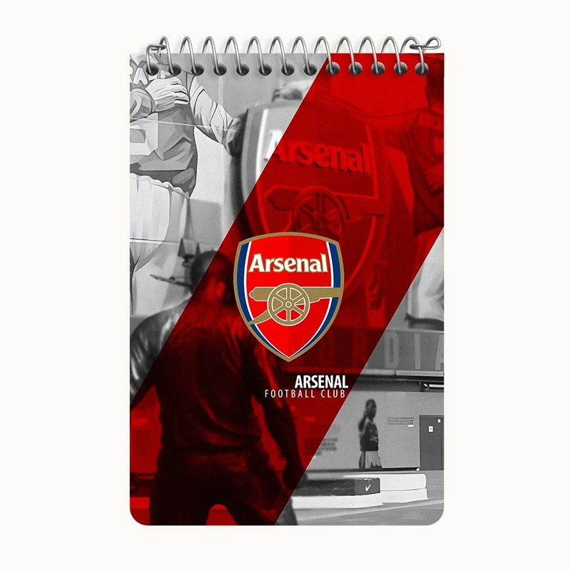دفتر یادداشت 50 برگ خندالو طرح آرسنال (Arsenal) کد F6899
