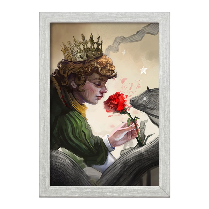 تابلو خندالو طرح شازده کوچولو کد F1265