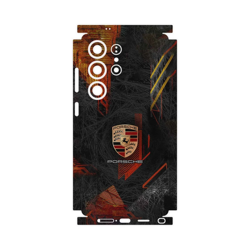 برچسب پوششی ماهوت مدل Porsche_Logo-FullSkin مناسب برای گوشی موبایل سامسونگ Galaxy S25 Ultra