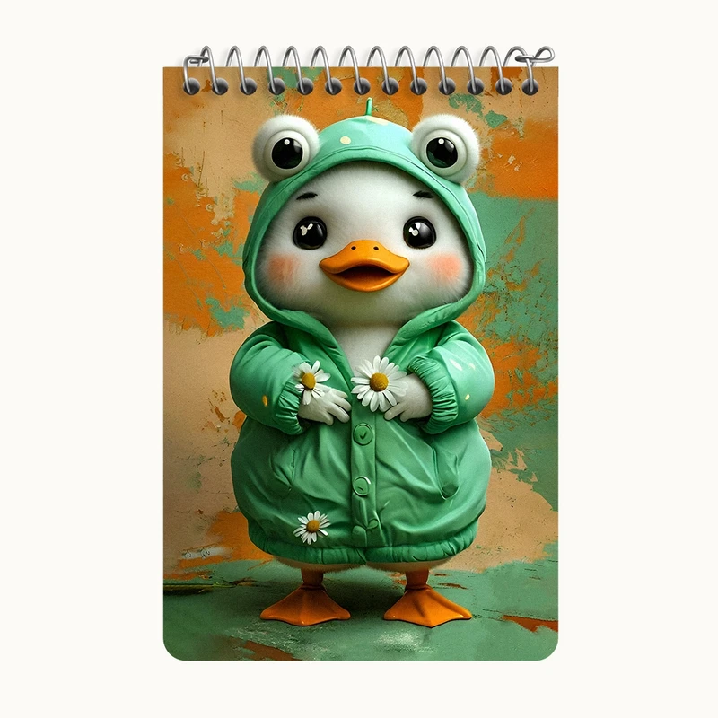 دفتر یادداشت 50 برگ خندالو طرح اردک بامزه کد F12824