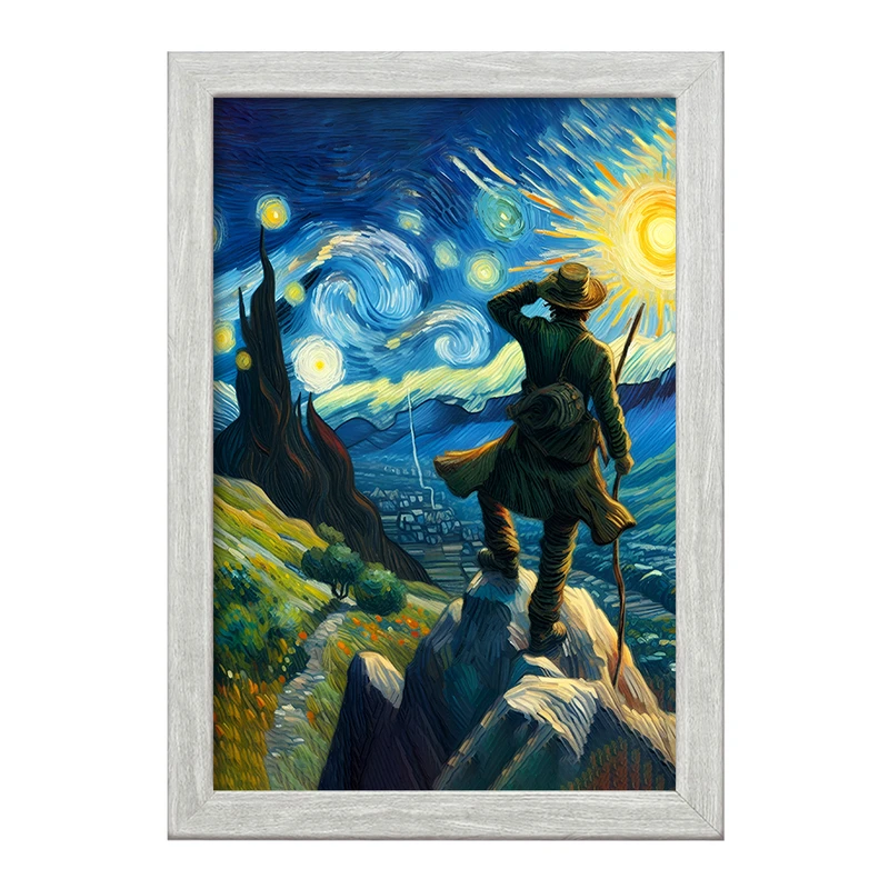 تابلو خندالو طرح ونسان ونگوگ کد F5100