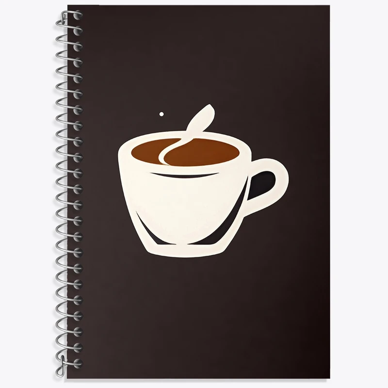 دفتر لغت 50 برگ خندالو طرح قهوه (Coffee) کد F4213