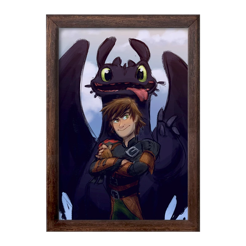 تابلو خندالو طرح اژدها سواران DreamWorks Dragons  کد 13752