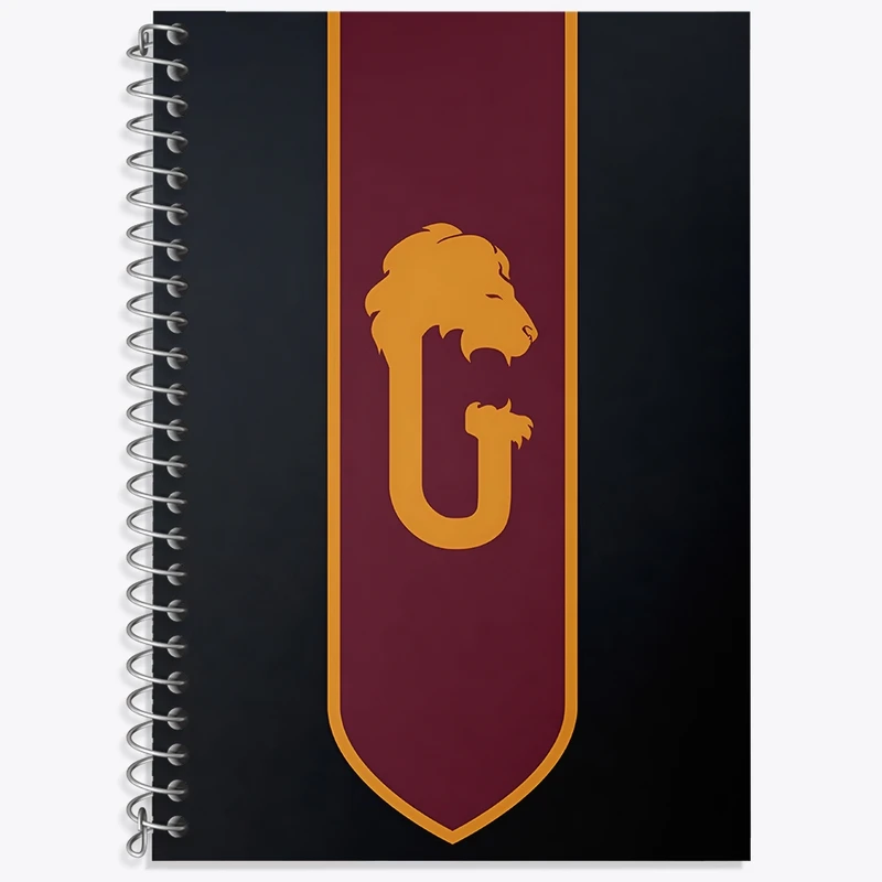 دفتر زبان 50 برگ خندالو مدل سه خط طرح گریفیندور هری پاتر کد F4436